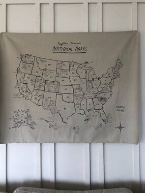 GATHRE National Parks USA Map